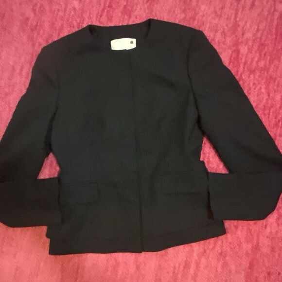 NEW Hugo Boss Jasyma Blazer Navy Blue Striped Size 2 - Picture 13 of 13